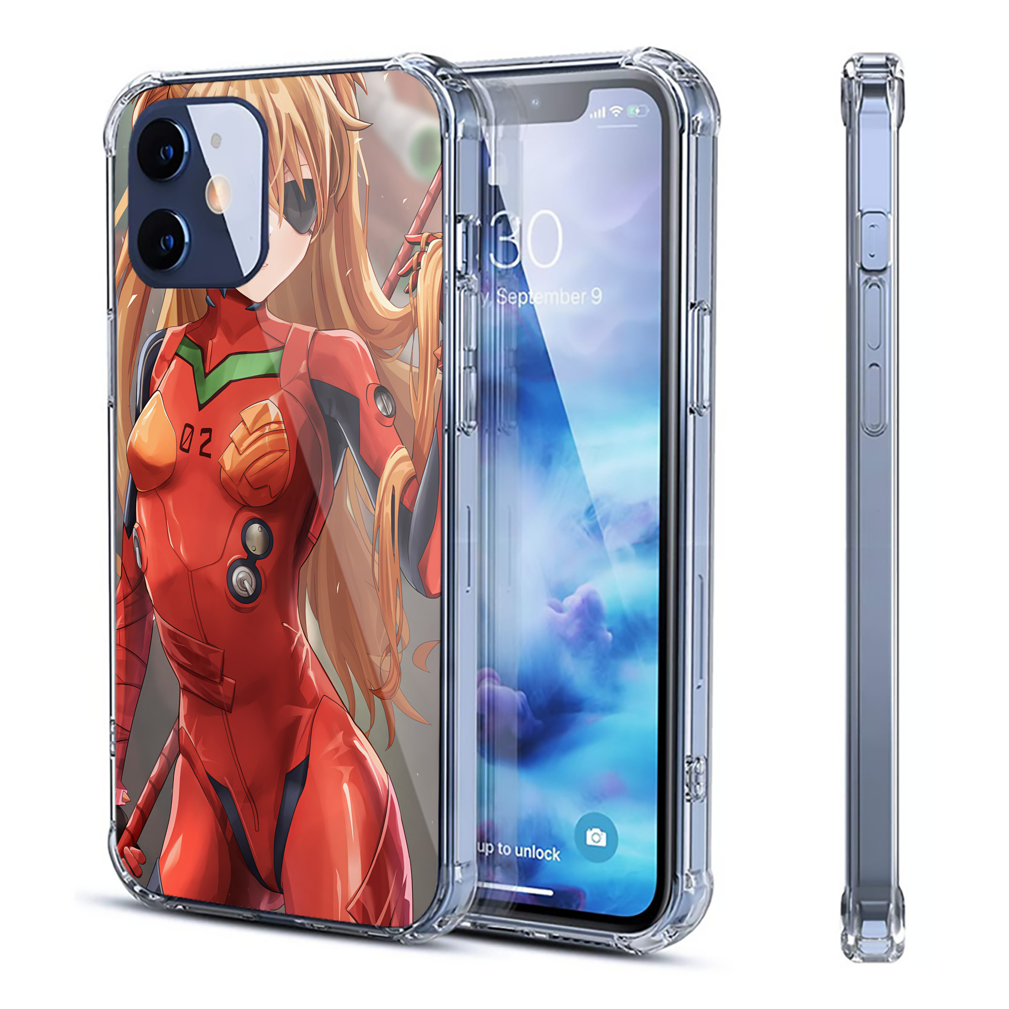 （画像用） EVA 新世紀エヴァンゲリオン 【iPhone 12シリーズ対応】透明スマホケース（クリアソフトケース）
